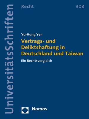 cover image of Vertrags- und Deliktshaftung in Deutschland und Taiwan